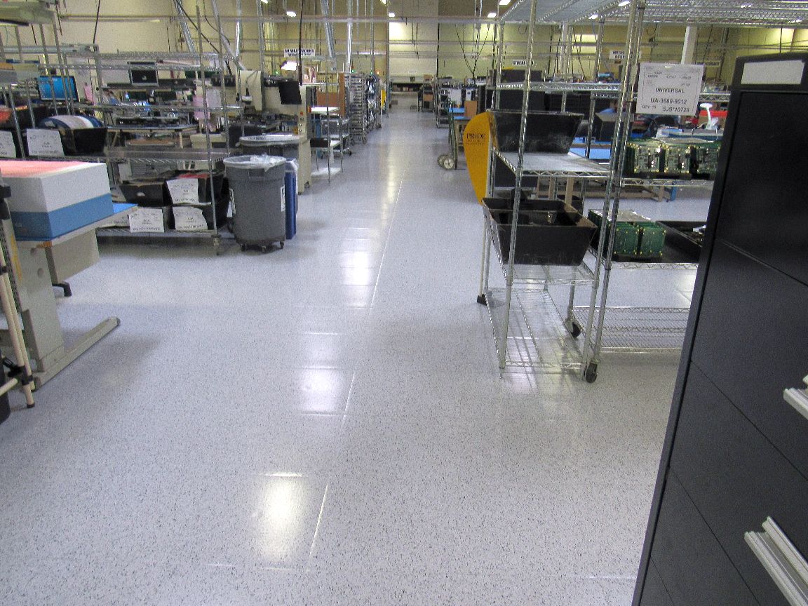 Exampler ESD Floor in Mfg Environement